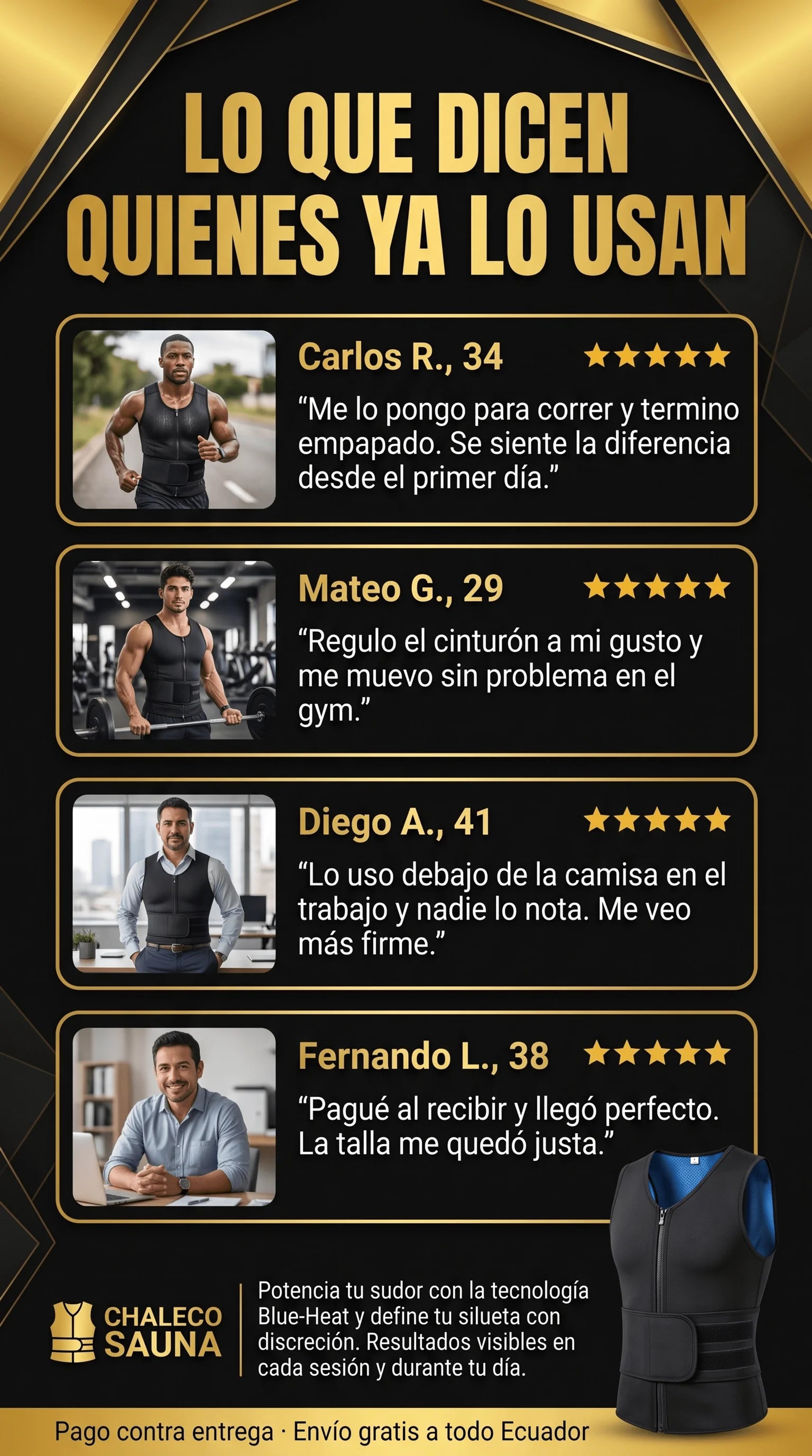 Testimonios del Chaleco Sauna