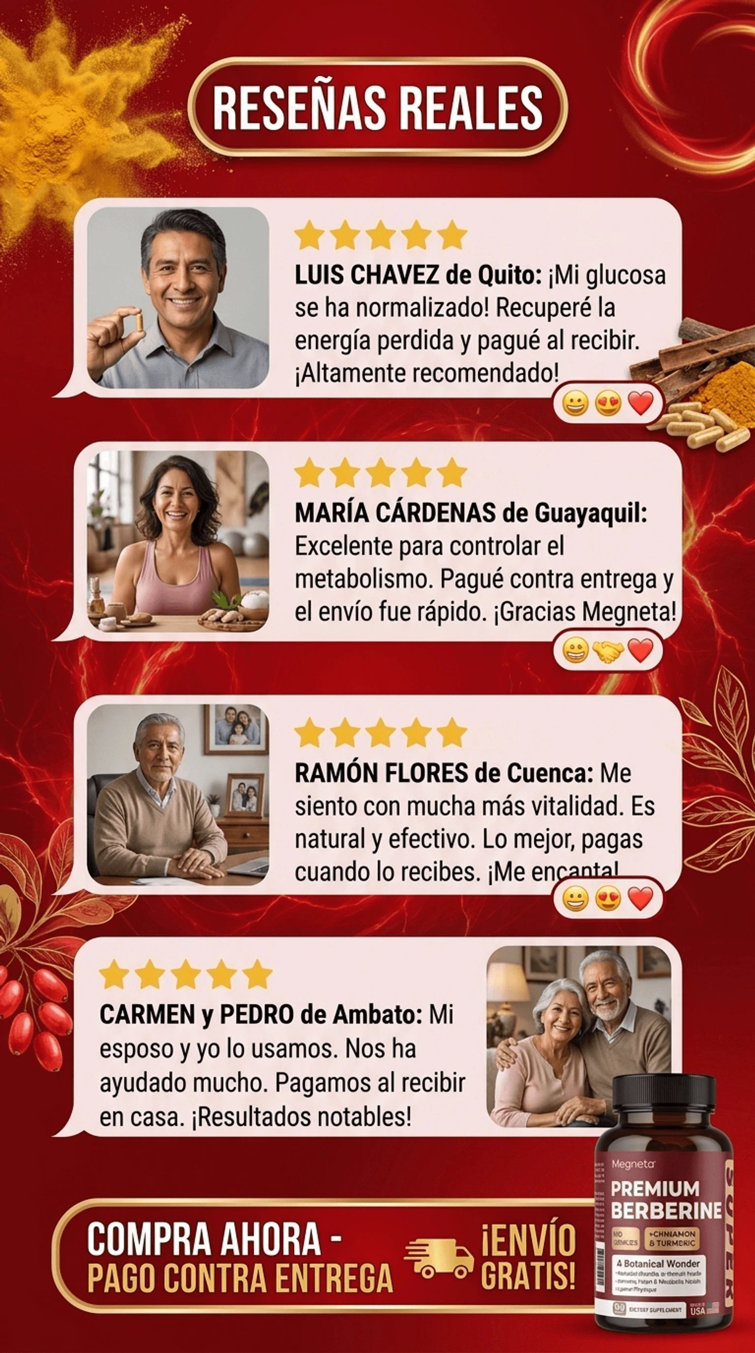 Testimonios de Premium Berberine