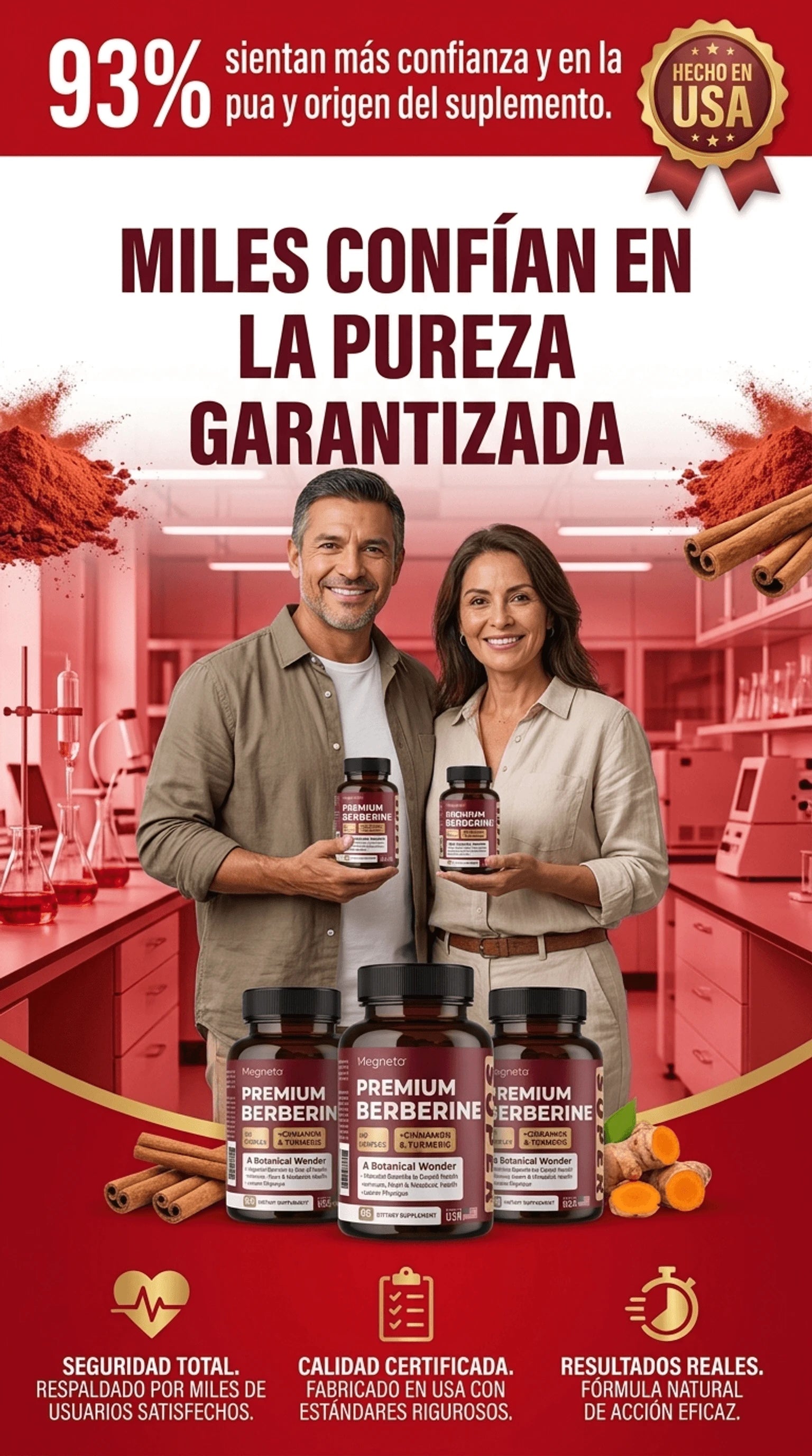 Prueba de autoridad — Premium Berberine hecho en USA